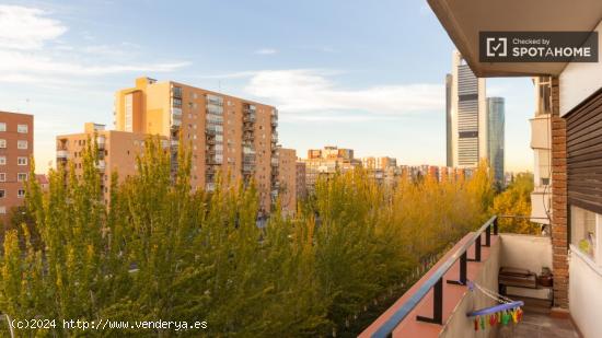 Habitación enorme con amplio espacio de almacenamiento en el apartamento compartido, Nueva España 