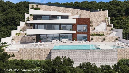 VILLA DE LUJO DE OBRA NUEVA EN BENNISA - ALICANTE