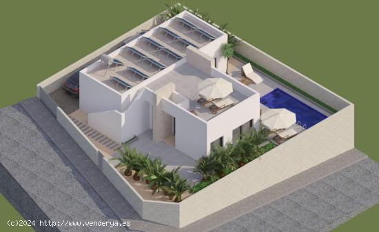 VILLA MODERNA EN UNA SOLA PLANTA DE 3 DORMITORIOS CON PISCINA PRIVADA EN BENIJÓFAR - ALICANTE