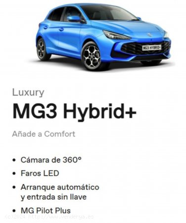 MG MG3 Hybrid+ LUXURY - Taco - La Laguna