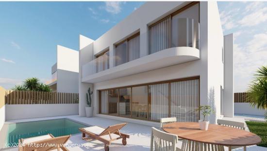 Se vende chalet independientes en centro de Cabo Palos, nueva construcción. 3 dormts, 3 baños. - M