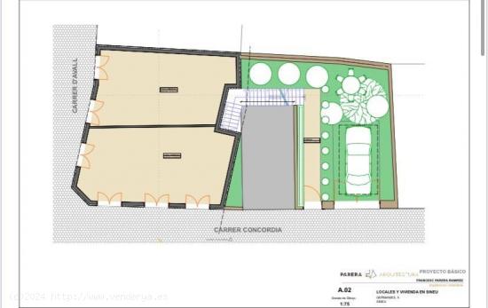 Terreno urbano de 200m2 con proyecto en Sineu - BALEARES