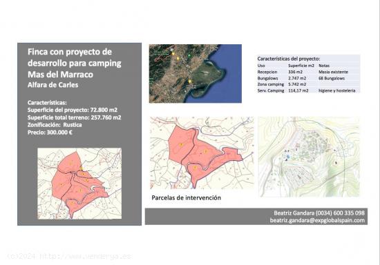 Finca Mas del Marraco con permisos para hacer un camping - TARRAGONA