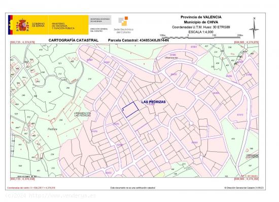 MAGNIFICA PARCELA URBANA DE 2.085M2 - VALENCIA