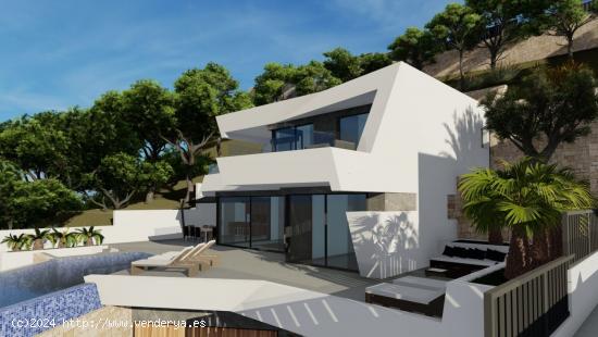 VILLA DE LUJO DE OBRA NUEVA CON VISTAS ESPECTACULARES EN CALPE - ALICANTE