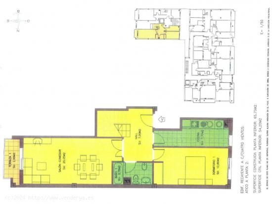  Ático de obra nueva con terraza de 20 metros y vistas al monte y la ciudad de Murcia - MURCIA 