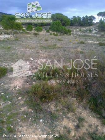 Inmobiliaria San Jose vende esta parcela en Sax Alicante Costa Blanca España - ALICANTE