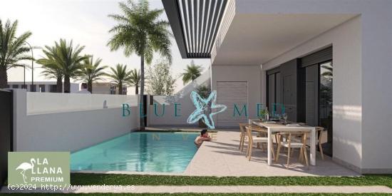 planta baja con jardín, planta alta con solarium y cocina de verano - MURCIA