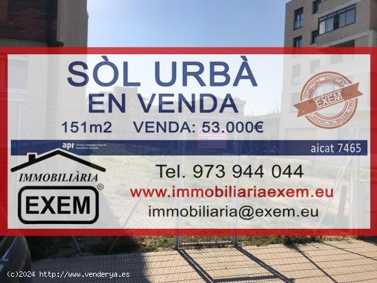 Suelo urbano en venta  en Lleida - Lleida