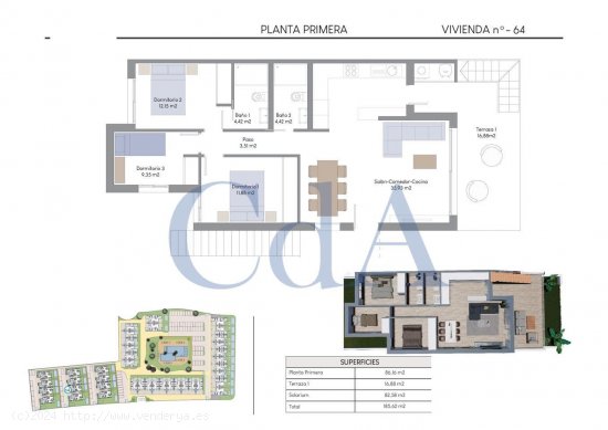 Bungalow en venta en Finestrat (Alicante)