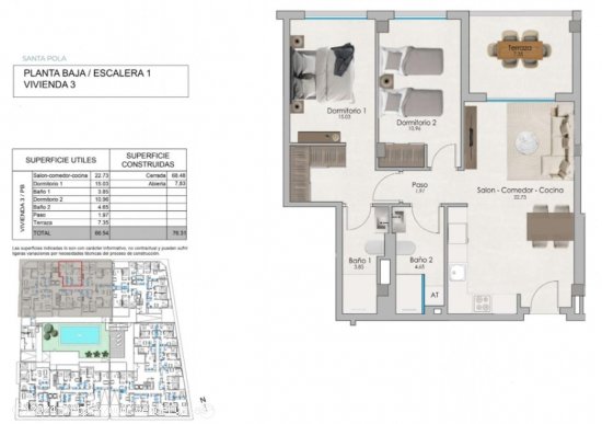 Apartamento en venta a estrenar en Santa Pola (Alicante)