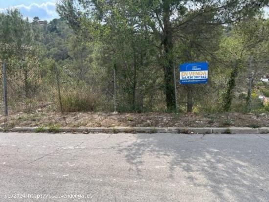 TERRENO EN VENTA EN LA ZONA DE VORA SITGES ( CANYELLES ) - BARCELONA