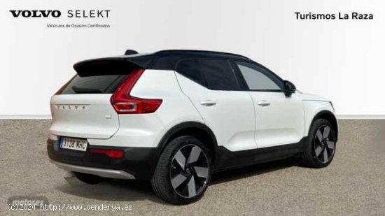 Volvo XC40 TODOTERRENO BEV 70KWH RECHARGE ULTIMATE 231CV 5P de 2023 con 9.455 Km por 46.600 EUR. en 