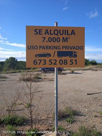 ALQUILER TERRENO EN LA POBLA DE VALLBONA - VALENCIA