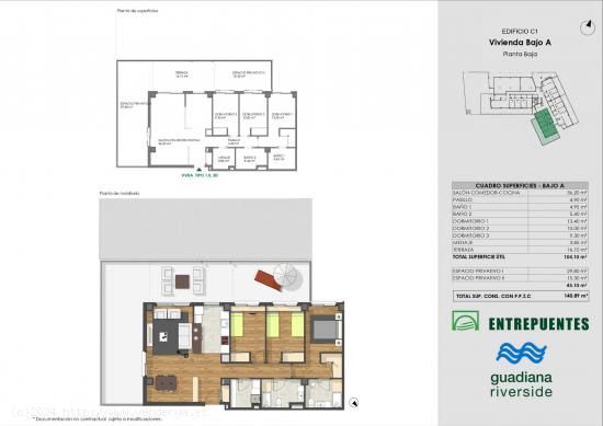 Residencial Entrepuentes en el parque del Guadiana - BADAJOZ