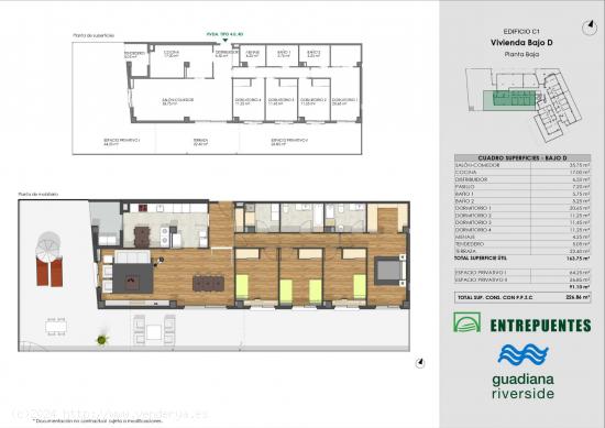 Residencial Entrepuentes en el parque del Guadiana - BADAJOZ