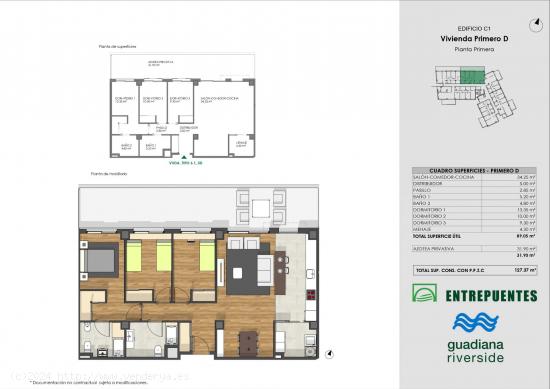 Residencial Entrepuentes en el parque del Guadiana - BADAJOZ