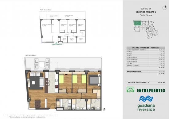 Residencial Entrepuentes en el parque del Guadiana - BADAJOZ