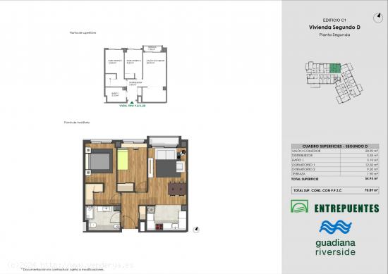 Residencial Entrepuentes en el parque del Guadiana - BADAJOZ