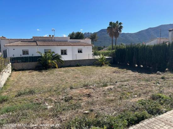 Oportunidad, a la venta parcela urbanizable en Alcalali de 394 m2. Costa Blanca. - ALICANTE