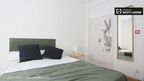 Habitación soleada con cama individual en alquiler en Guindalera - MADRID