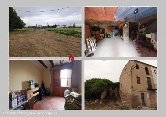 CASA RUSTICA CON TERRENO EN VENTA EN TORTOSA - TARRAGONA