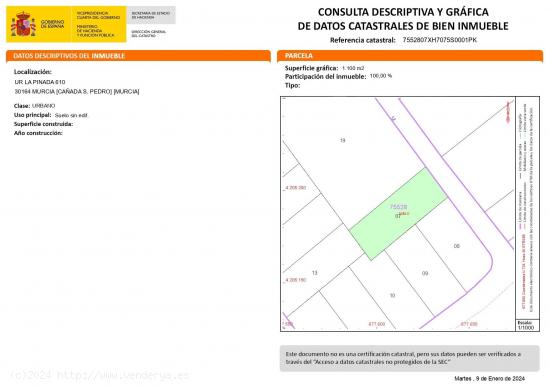 Parcela urbana en La Pinada - MURCIA