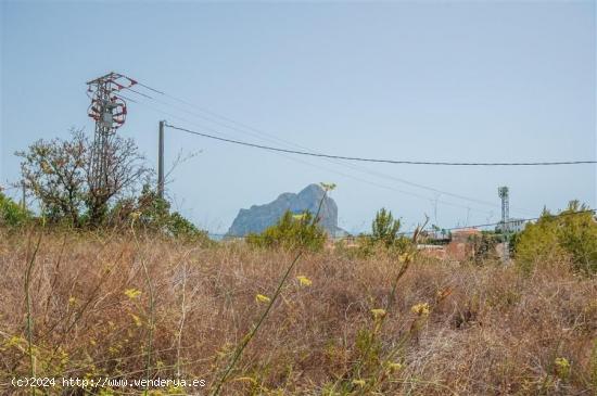 Parcela situada en una zona tranquila con bonitas vistas al mar. - ALICANTE