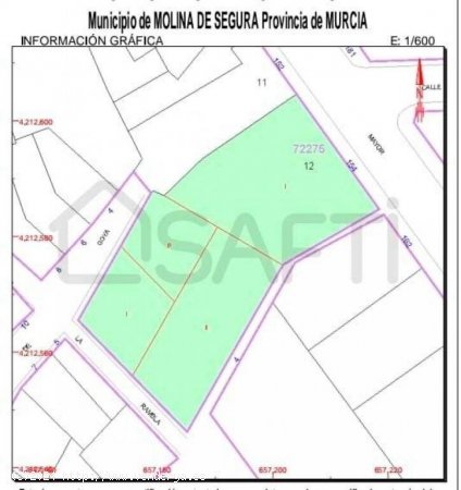 Land ready to built. Solar urbano  con 1668 m2 con ubicación inmejorable. SIN COMISIÓN AL COMPRADO