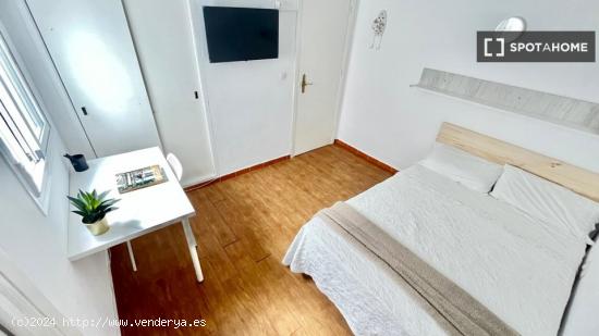 Luminosa habitación con cama de matrimonio equipada para estudiantes - SEVILLA