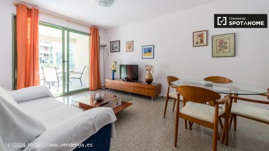 Apartamento de 2 dormitorios con aire acondicionado y terraza en alquiler en Alboraya, cerca de la p