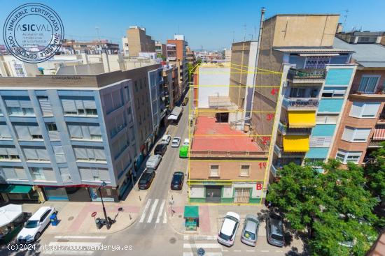  ¡PARCELA ESQUINERA A DOS CALLES EN LA MÍSMA CALLE PADRE MÉNDEZ! - VALENCIA 