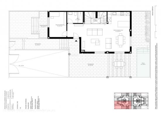 OBRA NUEVA CHALET PAREADO EN PROMOCION EN MONTEPRINCIPE - MURCIA