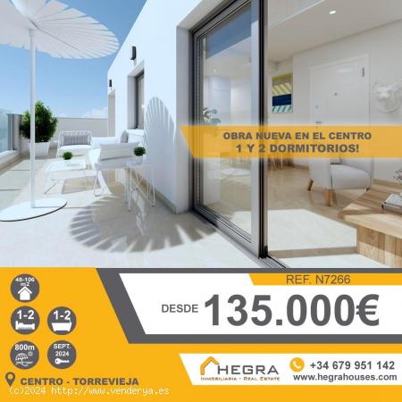  APARTAMENTOS DE OBRA NUEVA EN TORREVIEJA - ALICANTE 