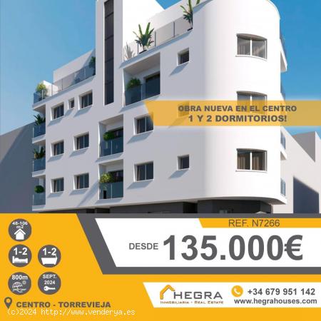 APARTAMENTOS DE OBRA NUEVA EN TORREVIEJA - ALICANTE