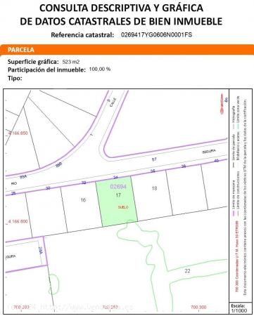  SE VENDE PARCELA DE 523 m² EN PLAYA HONDA - MURCIA 