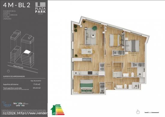 Obra nueva. Vivienda de 3 dormitorios - CASTELLON