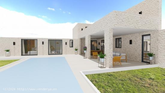 Finca rústica en Porreres con proyecto para la construcción de un unifamiliar con piscina - BALEAR