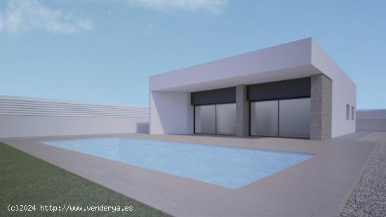 VILLA MODERNA DE OBRA NUEVA EN ASPE - ALICANTE