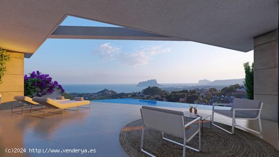 Exclusiva nueva promoción de 16 villas de lujo con vistas panorámicas al mar y el Peñon Ifach - A