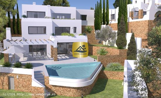  Nueva Construccion Villas de Lujo Ibiza style cerca del Mar y Playa El Portet, Moraira Alicante - AL 