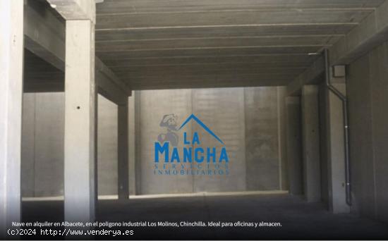 REF: C299 INMOBILIARIA LA MANCHA ALQUILA NAVE INDUSTRIAL POLIGONO DE LOS MOLINOS (CHINCHILLA) - ALBA