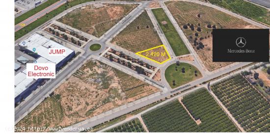 SE VENDE TERRENO COMERCIAL POLIGONO TORRENT TOLL L'ALBERCA - VALENCIA