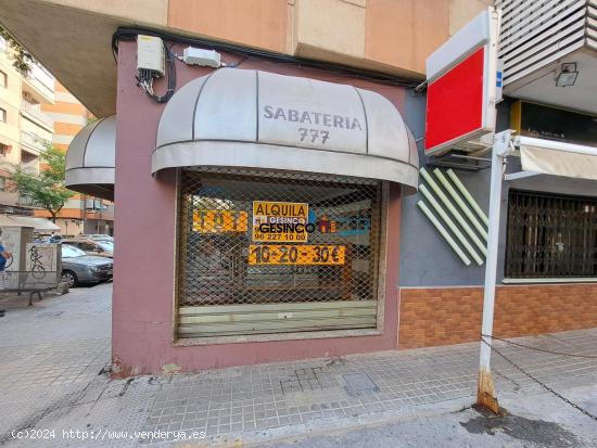 LOCAL COMERCIAL HACIENDO CHAFLÁN EN ZONA TRANSITADA - VALENCIA