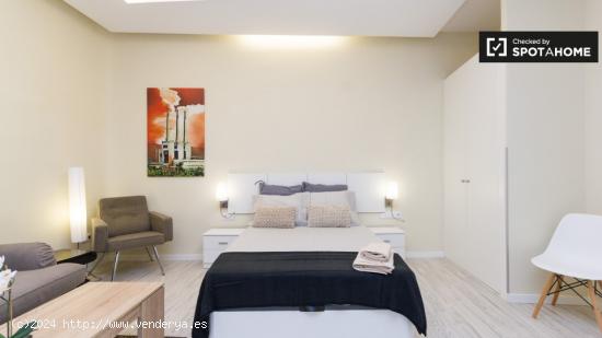 apartamento estudio bien decorado con AC en alquiler en Almagro y Trafalgar área - MADRID