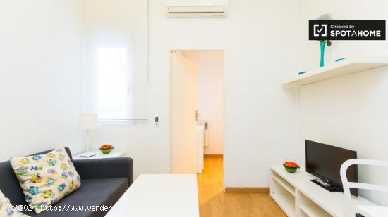 apartamento de 1 dormitorio con aire acondicionado en alquiler en Retiro - MADRID