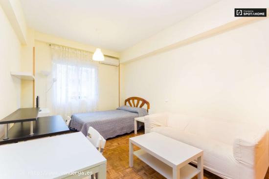 Amplio apartamento estudio con aire acondicionado en alquiler en Malasaña - MADRID