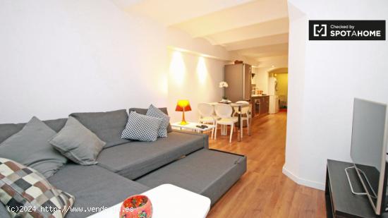 Tranquilo apartamento de 1 dormitorio con servicio de limpieza de alquiler en Sant Gervasi - BARCELO