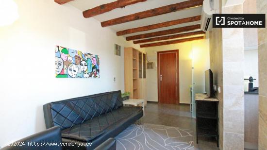 Elegante apartamento de 1 dormitorio en alquiler en El Raval - BARCELONA