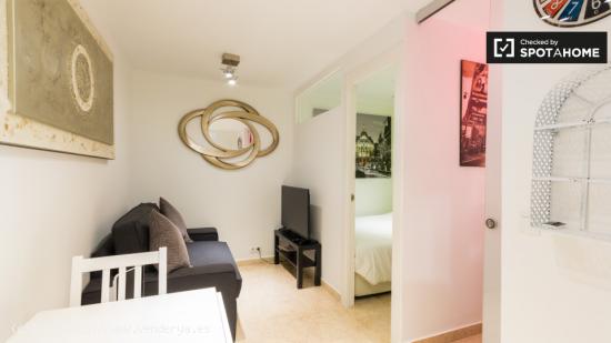 apartamento de 1 dormitorio con cocina equipada en alquiler en Lavapiés - MADRID